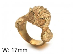 HY Wholesale Jewelry Stainless Steel 316L Animal Rings-HY0043R095