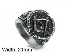 HY Jewelry Wholesale Stainless Steel 316L Religion Rings-HY0043R261