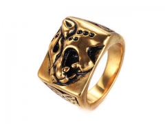HY Wholesale Jewelry Stainless Steel 316L Animal Rings-HY0043R265