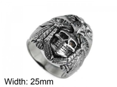 HY Jewelry Wholesale Stainless Steel 316L Skull Rings-HY0043R210