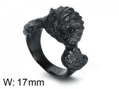 HY Wholesale Jewelry Stainless Steel 316L Animal Rings-HY0043R096