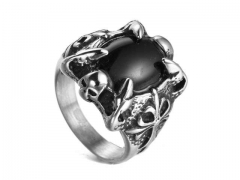 HY Jewelry Wholesale Stainless Steel 316L Skull Rings-HY0043R160