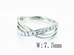 HY Wholesale Stainless Steel 316L Crystal Rings-HY14R0546PL