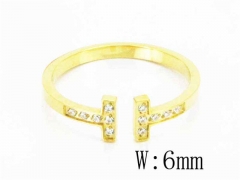 HY Wholesale Stainless Steel 316L Crystal Rings-HY14R0544PL