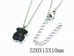 HY Stainless Steel 316L Necklaces (Bear Style)-HY90N0109HHQ