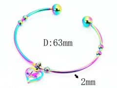 HY Jewelry Wholesale Stainless Steel 316L Bangle (Colorful)-HY58B0421KLG