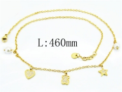HY Stainless Steel 316L Necklaces (Bear Style)-HY90N0104IJQ