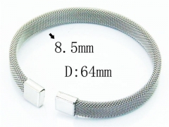 HY Stainless Steel 316L Bangle (Steel Wire)-HY58B0437OQ