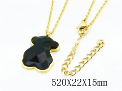 HY Stainless Steel 316L Necklaces (Bear Style)-HY90N0112HJQ