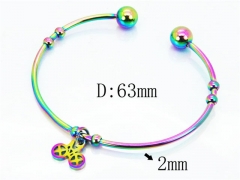 HY Jewelry Wholesale Stainless Steel 316L Bangle (Colorful)-HY58B0428KLZ