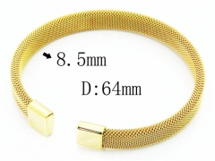 HY Stainless Steel 316L Bangle (Steel Wire)-HY58B0438HSS