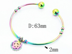 HY Jewelry Wholesale Stainless Steel 316L Bangle (Colorful)-HY58B0416KLR