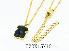 HY Stainless Steel 316L Necklaces (Bear Style)-HY90N0108HIA