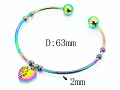 HY Jewelry Wholesale Stainless Steel 316L Bangle (Colorful)-HY58B0419KLD