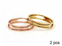 HY Jewelry Wholesale Stainless Steel 316L Hollow Rings-HY0047R018
