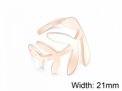 HY Jewelry Wholesale Stainless Steel 316L Hollow Rings-HY0046R034