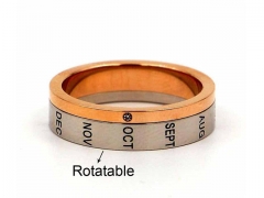 HY Jewelry Wholesale Stainless Steel 316L Popular Rings-HY0047R037