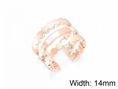 HY Jewelry Wholesale Stainless Steel 316L Hollow Rings-HY0046R018