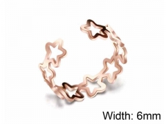 HY Jewelry Wholesale Stainless Steel 316L Hollow Rings-HY0046R007