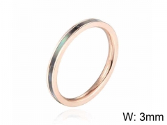 HY Jewelry Wholesale Stainless Steel 316L Shell Rings-HY0045R015