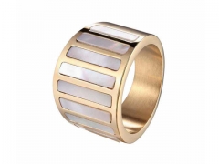 HY Jewelry Wholesale Stainless Steel 316L Shell Rings-HY0045R074