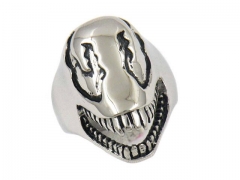 HY Jewelry Wholesale Stainless Steel 316L Skull Rings-HY0049R090