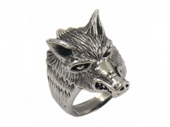 HY Wholesale Jewelry Stainless Steel 316L Animal Rings-HY0049R027