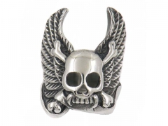 HY Jewelry Wholesale Stainless Steel 316L Skull Rings-HY0049R085
