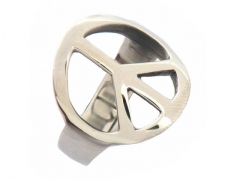 HY Jewelry Wholesale Stainless Steel 316L Hollow Rings-HY0049R063