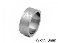 HY Jewelry Wholesale Stainless Steel 316L Popular Rings-HY0050R008