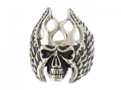 HY Jewelry Wholesale Stainless Steel 316L Skull Rings-HY0049R091