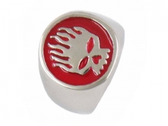 HY Jewelry Wholesale Stainless Steel 316L Skull Rings-HY0049R088