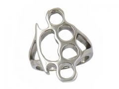 HY Jewelry Wholesale Stainless Steel 316L Hollow Rings-HY0049R067