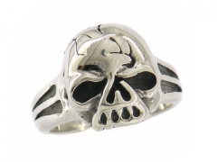 HY Jewelry Wholesale Stainless Steel 316L Skull Rings-HY0049R074