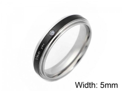 HY Jewelry Wholesale Stainless Steel 316L Popular Rings-HY0050R038