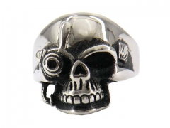 HY Jewelry Wholesale Stainless Steel 316L Skull Rings-HY0049R099