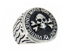 HY Jewelry Wholesale Stainless Steel 316L Skull Rings-HY0049R008