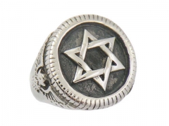 HY Jewelry Wholesale Stainless Steel 316L Religion Rings-HY0049R064