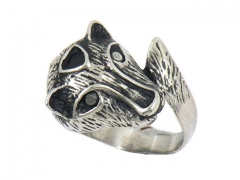 HY Wholesale Jewelry Stainless Steel 316L Animal Rings-HY0049R103