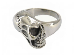 HY Jewelry Wholesale Stainless Steel 316L Skull Rings-HY0049R038