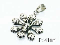 HY Wholesale Stainless Steel 316L Pendants (Skull Style)-HY22P0761HIY