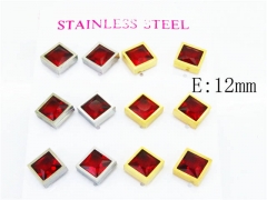 HY Stainless Steel 316L Small Crystal Stud-HY59E0578HPL