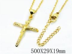 HY Wholesale Stainless Steel 316L Necklaces (Religion Style)-HY54N0332MZ