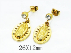 HY Stainless Steel 316L Drops Earrings-HY67E0221MD