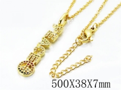 HY Stainless Steel 316L Necklaces(Crystal)-HY54N0313OE