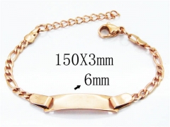 HY Stainless Steel 316L Bracelets (ID Bracelet)-HY40B0206KL
