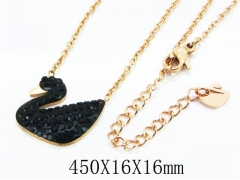 HY Stainless Steel 316L Necklaces(Crystal)-HY14N0212HUU