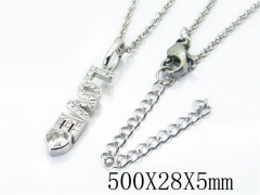 HY Stainless Steel 316L Necklaces(Crystal)-HY54N0306ML