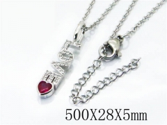 HY Stainless Steel 316L Necklaces(Crystal)-HY54N0308MLA