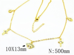 HY Wholesale Stainless Steel 316L Necklaces (Religion Style)-HY54N0337HID